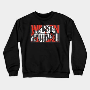 Wilson Football over Bulldog Logo Crewneck Sweatshirt